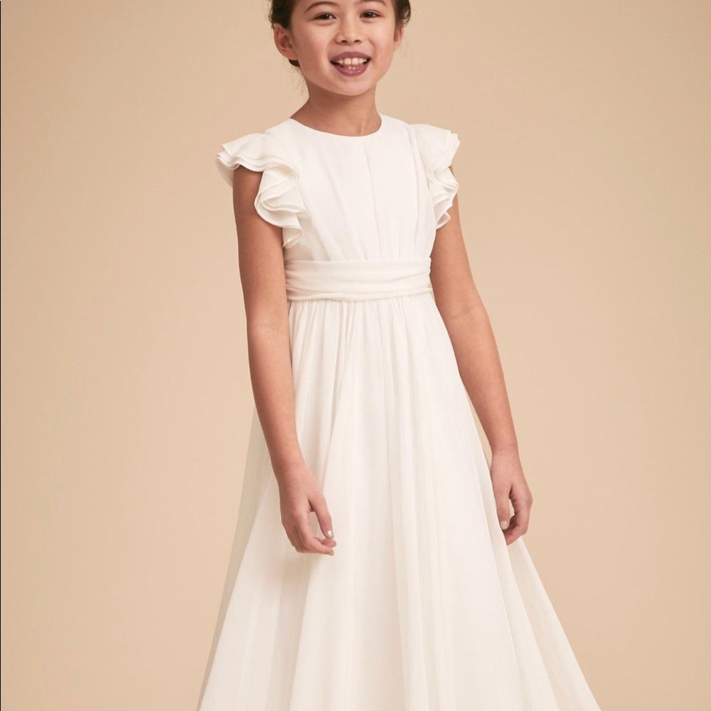 BHLDN Ivory Flower Girl Dress Sz 10